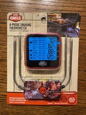 Expert Grill Digital Meat Thermometer 4-Probe Smoking Thermometer 4 in 1 New