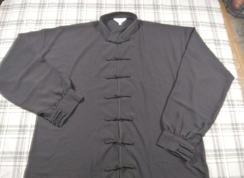 HongQing Long Sleeve Chef Sushi ? Top Shirt Long Sleeve Black Size XXXL - Picture 3 of 8