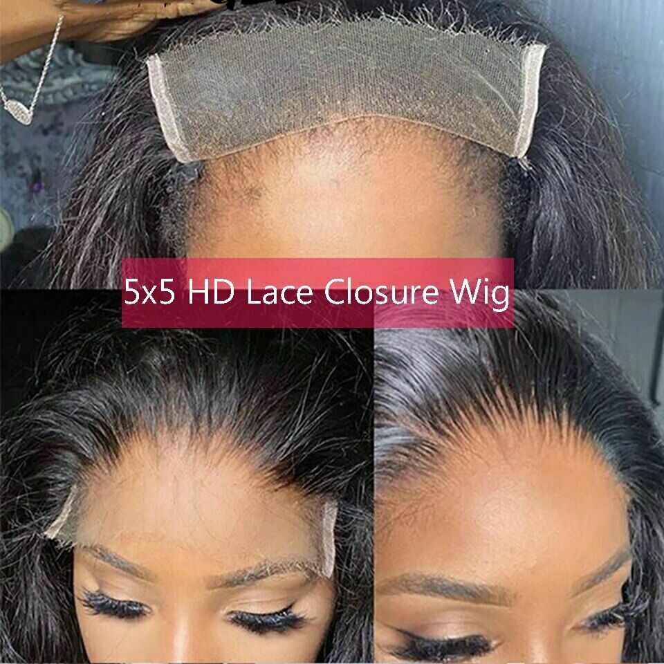 Lace Closure Wig Lace Front Human Hair Wig Pre Plucked Wig Remy Lace Frontal Wig Okazja, bezpłatna dostawa