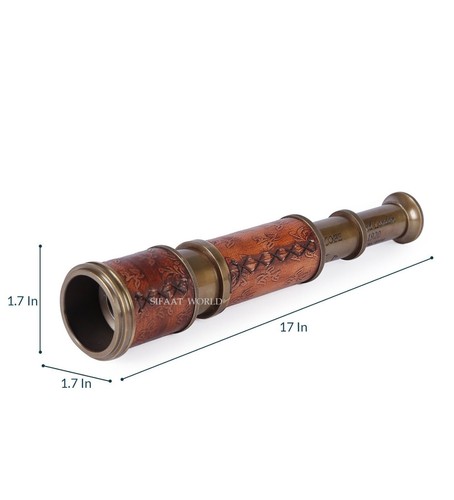 Handcrafted Telescopes Antique Solid Brass Telescope/Spyglass for Gifting,Hiking - Picture 2 of 6