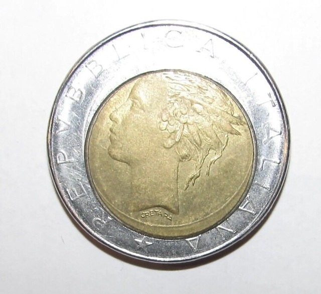 RRR - Rarità Assoluta 500 Lire bimetalliche con errore di conio RRR - Rarità Assoluta 500 Lire bimetalliche con errore di conio