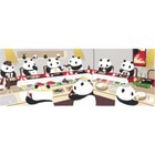 Tenugui Hamamonyo [Panda Sushi Bar] Tapestry Interior Cute Japan JP