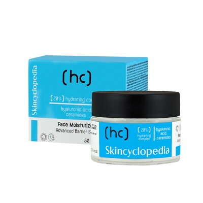 Skincyclopedia Hyaluronic Acid & Ceramides Daily Face Moisturizer, Pro-Collagen.