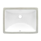 Ruvati 17 x 12" Bathroom Vanity Sink White Porcelain Ceramic- RVB0718 (109932)