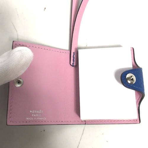 Hermes Ulysse Nano Charm Togo Swift Blue France Mauve Sylvestre Z Stamp Bag - Picture 13 of 15