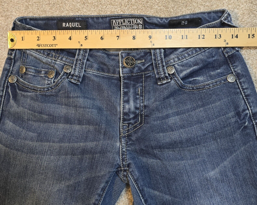 Affliction Black Premium Raquel Blue Denim Jeans Skinny Stretch Women's Size 26 - Picture 7 of 19