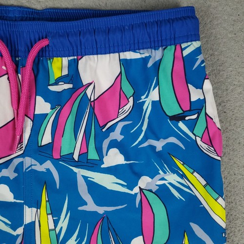 Vineyard Vines Shorts Boys XL Blue Sailboat Print Beach Board Swim Trunks Kids - Picture 3 of 10