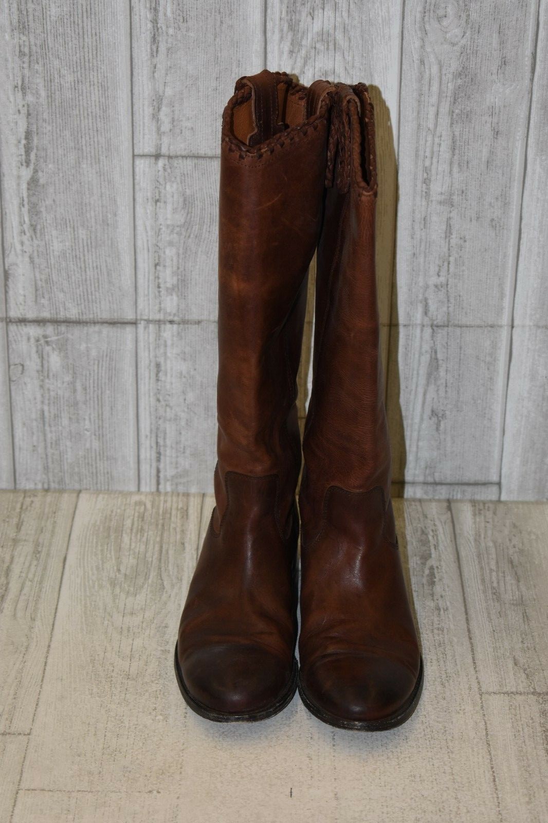 Frye Frye Frye Melissa Whip Tall Leather Boots, Women's Size 7M, Brown DAMAGED a08cd8 Frye Frye Frye Melissa Whip Tall Leather Boots, Women's Size 7M, Brown DAMAGED a08cd8