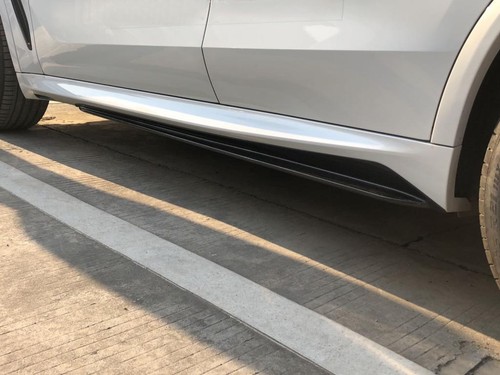 Divisor de labios de extensión de faldones laterales de carbono real para BMW X5 G05 M-Sport 2019-2024 - Imagen 6 de 15