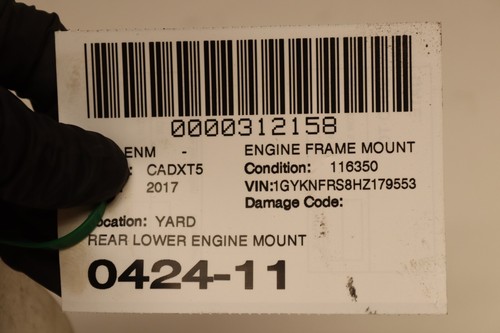 2017-2023 CADILLAC XT5 AWD REAR TRANSMISSION MOUNT SUPPORT BRACKET OEM - Picture 5 of 5