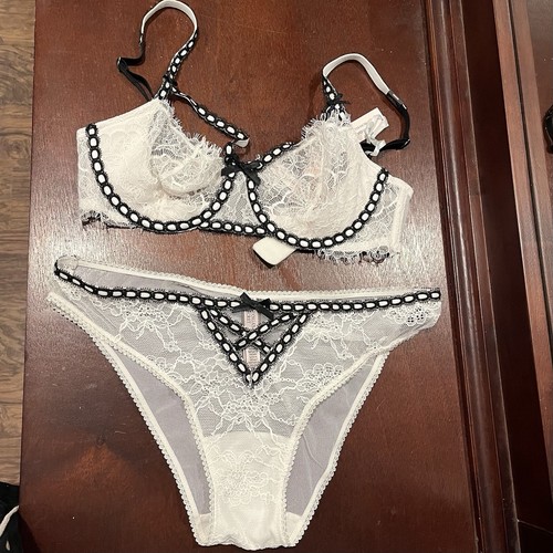 Victoria's Secret BH Höschen Set M 34C Neu mit Etikett Wicked ungefüttert Balconette, frech
