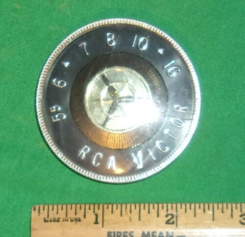 RCA 1-T-1DJ Early Transistor Radio Tuning Knob Clean! 1958 (2 1/4 Inch Diameter) - Picture 2 of 4