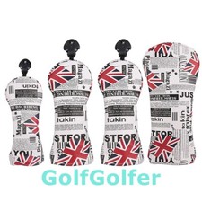 UK Flag Golf 1 3 5 UT Cover Golf Club Driver/Fairway Wood/Hybrid Head Cover