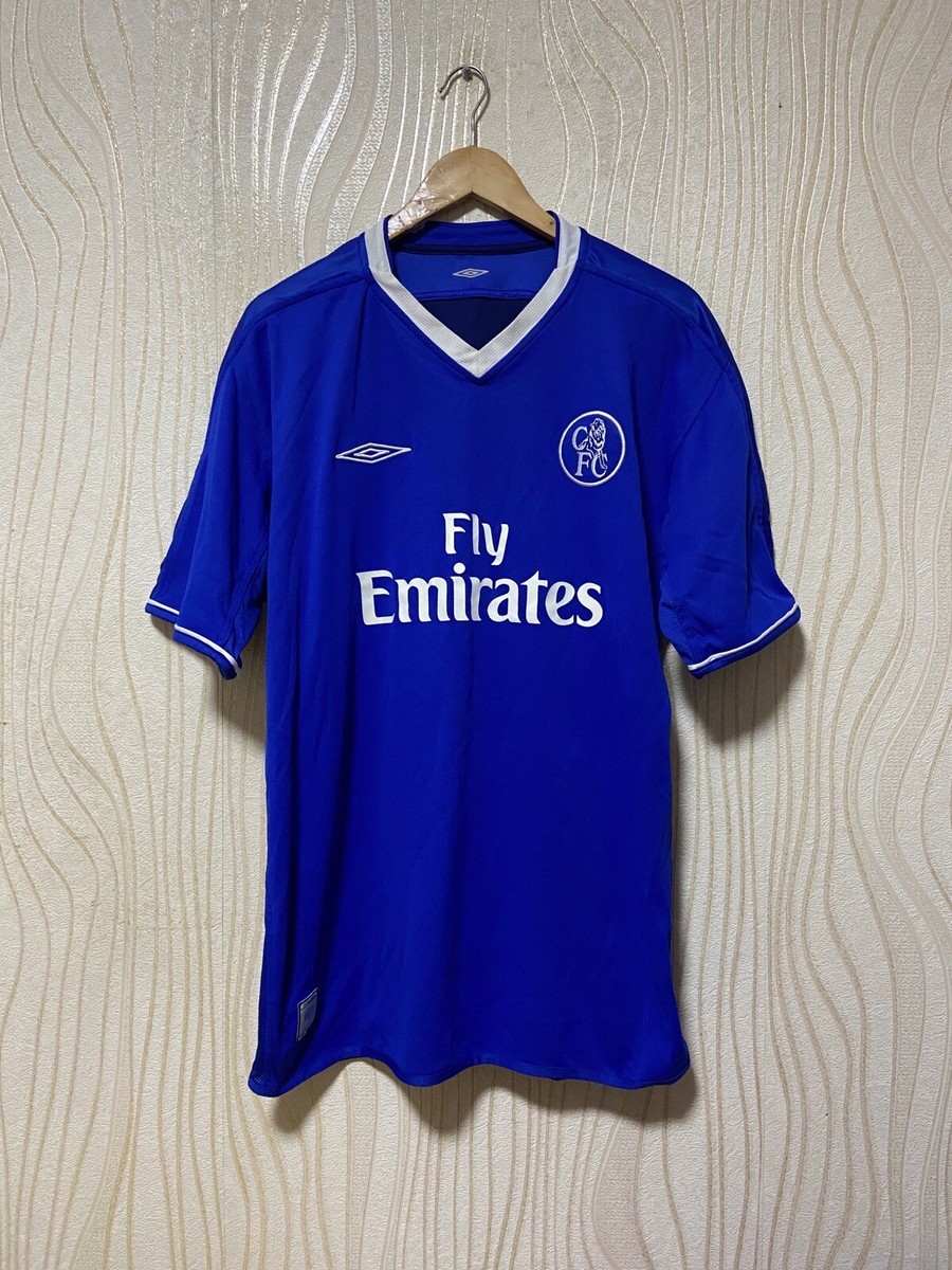 CHELSEA 2004 2005 HOME FOOTBALL SHIRT SOCCER JERSEY UMBRO sz XL