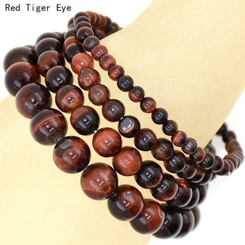 Handmade Natural Healing 4mm 6mm 8mm 10mm Round Stone Beads Bracelet Stretch - Bild 53 von 76