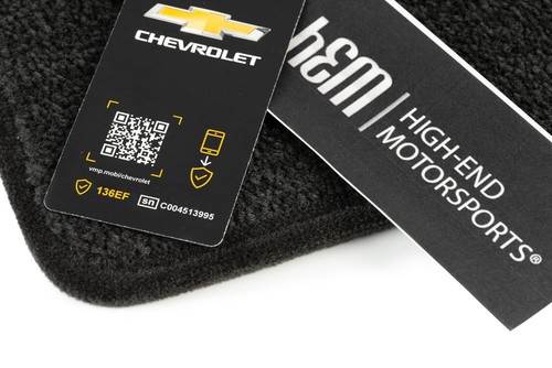 2019+ Chevrolet Silverado 1500 Crew Cab Floor Mats Black Bowties - 32oz UpGrade - Picture 2 of 4