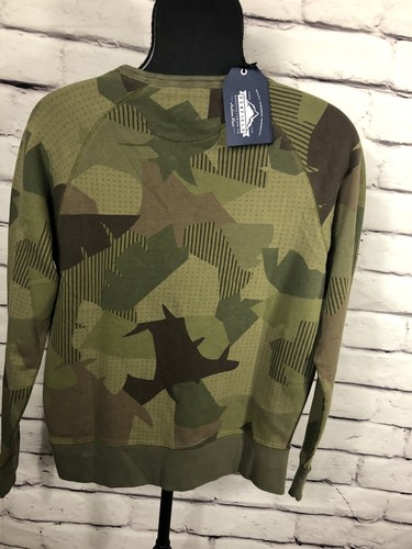 Nuevo con etiquetas suéter Penfield para hombre talla pequeña verde camuflado manga larga Bridgeport doble - Imagen 2 de 9