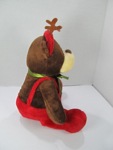 Godiva 2007 Reindeer Plush Bear Figure Holiday Christmas Decoration 11" - Picture 3 of 7