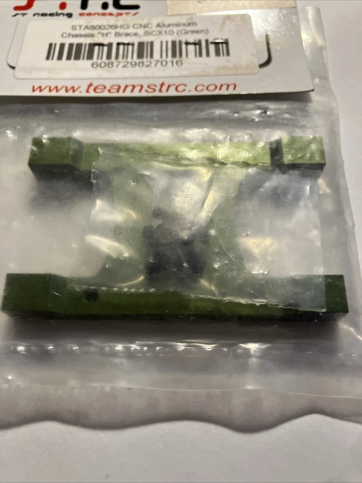 STA80026HG STRC CNC Aluminum Chassis "H" Brace SCX10 (GREEN) - Image 4 of 4