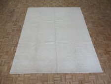 8 x 9'7 Hand Knotted Washed Out Ivory Fine Peshawar Oriental Rug G7338