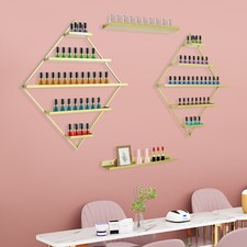 Rhombus?Nail?Polish?Racks, Wall-mounted Nail Polish Racks, 5-tier Display Racks
