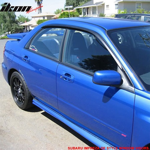 Fits 02-07 Subaru Impreza WRX STI Acrylic Window Visors 2Pc Set - Picture 2 of 5