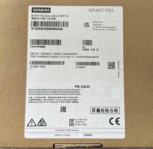 6DR5110-0N00-0AA0 Nuovo Posizionatore Elettropneumatico Siemens 6DR51100NN000AA0 - Foto 1 di 5