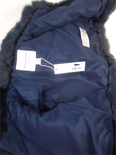 Janie & Jack Little Gills Faux Fur Coat – Blue - Picture 7 of 8