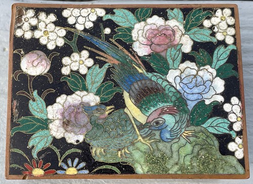 Antique 19th C. FINE Cloisonne Box Japanese Meiji Era 'Ming Dynasty' Chinese - Picture 1 of 24