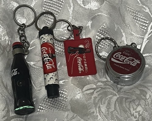 4x Coca-Cola COKE Key Ring Chain Vintage Bottle - Picture 3 of 14