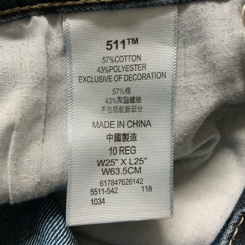 Levi's kids Demin Blue Straight-Leg Jeans with Distressed Finish - Picture 7 of 9