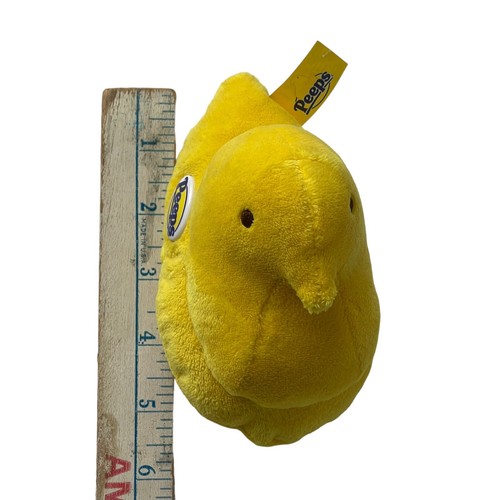 Bolsa de frijoles malvavisco Peeps amarillo pollito de Pascua de 5" juguete recién nacido - Imagen 10 de 12