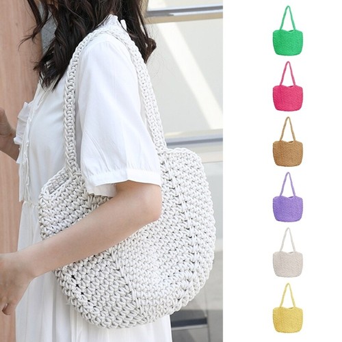 Women Summer Hollow Shoulder Bag Fashion Shopping Bags Handbags - Picture 2 of 14