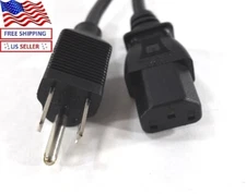 New! Universal Power Cable - 6 Foot Cord !!!FAST FREE SHIPPING!!!
