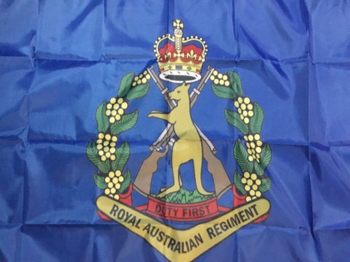 1 RAR man cave banner flag wall HANGING HOME DECOR AUSTRALIAN ARMY ENSIGN PRINT - Picture 7 of 8