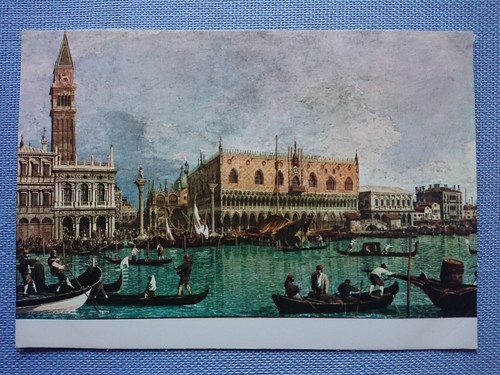 alte Ansichtskarte Postkarte AK Canaletto Venedig Dogenpalast Uffizien Florenz