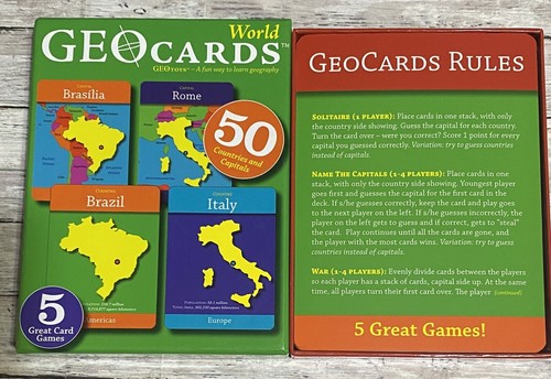 GEOToys - World GEOCards - 5 grandes juegos de cartas - Imagen 2 de 3