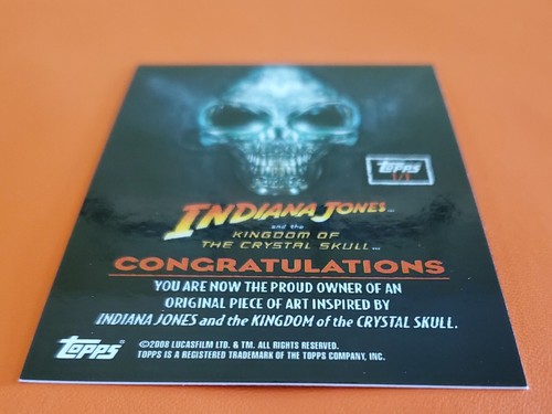 2008 sketch card IRINA SPALKO crystal skull TED DASTICK topps indiana jones 2/2 - Picture 5 of 6