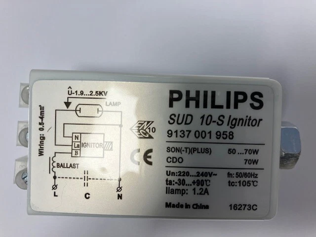 Philips SUD 10-S Digital Ignitor MH 70W and HPS 50/70W 9137001958 