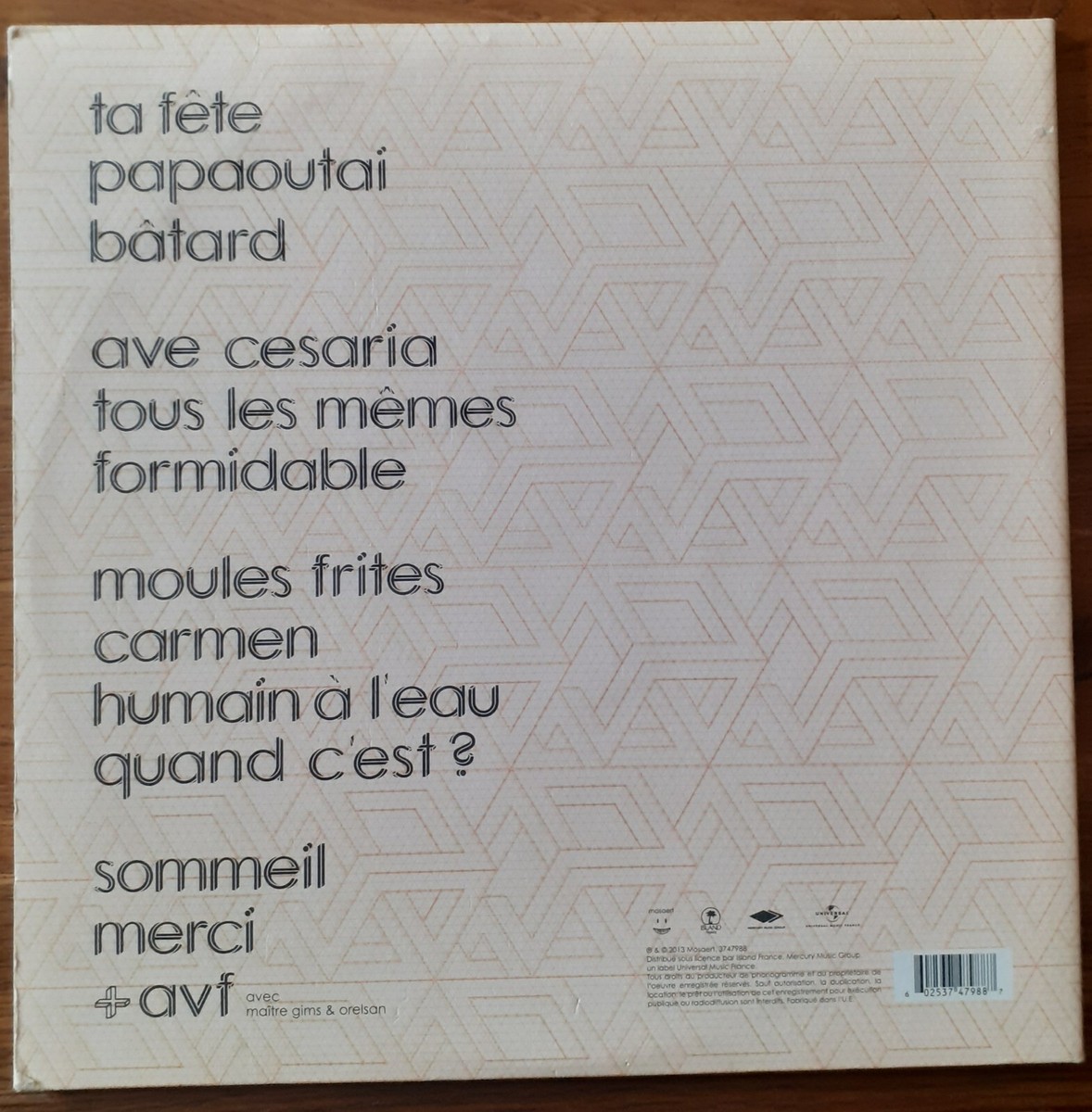 TRES RARE 2X LP STROMAE Avec DEDICACE Racine Carrée Vinyls Orange 2013 ETAT  TTB