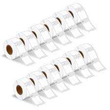 12 Rolls 1/2"x1" Extra-Small Multi-Purpose Direct Thermal 1000 Labels 30333 