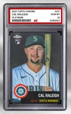 2022 Cal Raleigh Topps Chrome Platinum Rookie Card #237 Mariners Graded 10