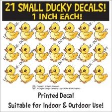 Yellow Ducky Duck Small 1 inch Set of 21 Go Ducks Me Summer Fun Gift Quack Wave