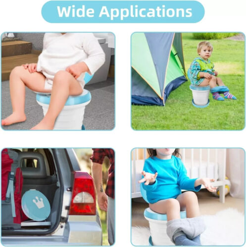 Portable Potty Seat Kids Folding Training Toilet Chair Travel Potty for Toddler - Picture 6 of 6