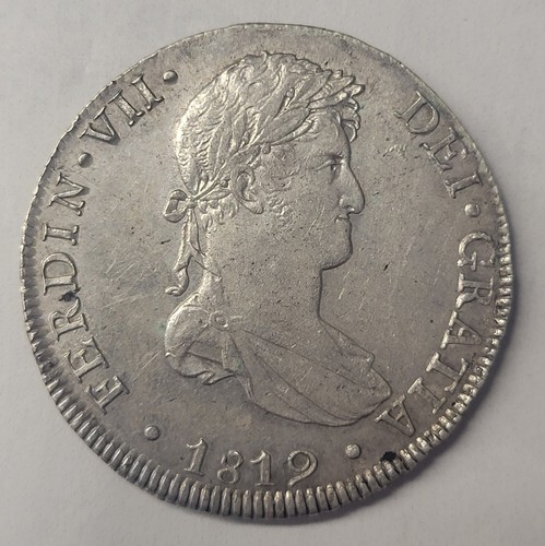 1812 Spanish 8R Ferdin VII M/E Lima Peru. HIGHER GRADE. Original.  - Picture 3 of 4