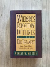 Warren Wiersbe Expository Outlines on Old Testament Scripture Chapter Study HCDJ