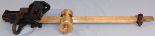⚖️ Antique Howe Scale Parts: Cast-Iron & Brass Weights, Beam, Poise... Pat. 1880 - Picture 3 of 22
