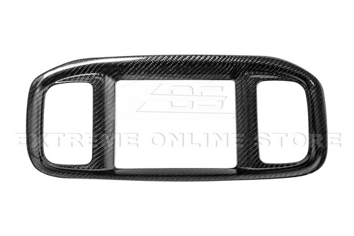 15-23 Dodge Charger Interior CARBON FIBER Front Navigation Monitor Panel Cover - Picture 20 of 24