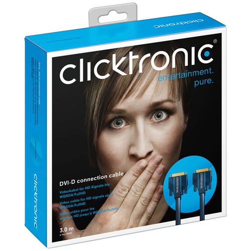 Clicktronic Casual DVI-D Verbindungskabel (Dual Link 24+1, Full HD, WQXGA, 2m) - Bild 5 von 6