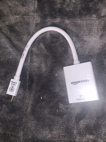 Amazon Basics Mini DisplayPort Thunderbolt to HDMI Adapter Apple Compatible - Picture 2 of 2